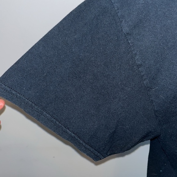 Gildan Black Graphic Band T Shirt Mens Short Sleeve 100% Cotton Tee size Large - Picture 3 of 6